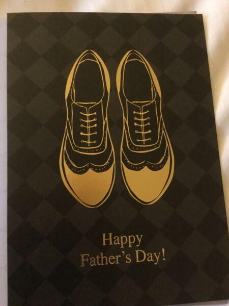 Dress shoe Father's Day card. NEW. Nic's cards