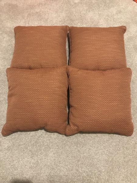 4 x good quality small cushions