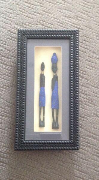 Framed African Statues