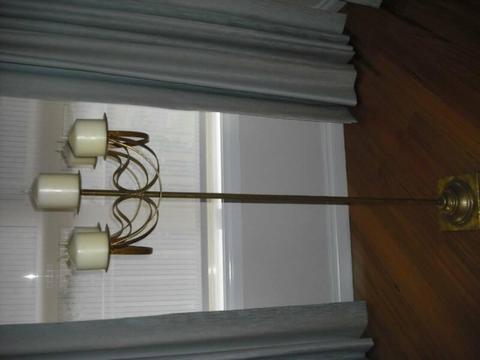 Brushed gold candelabra a 4 arms and matching 2 arm