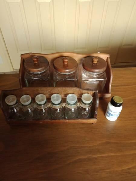 Spice, Storage Jars and Vintage Cinnamon Jar