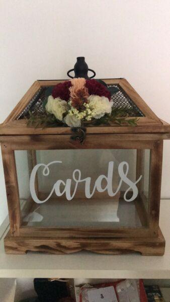 Card box wishing well for HIRE
