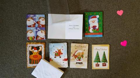 PACK OF NEW CHRISTMAS CARDS IN BOX X 28 & ENVELOPES