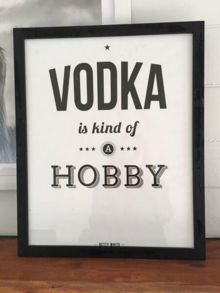 Vodka is a hobby Poster