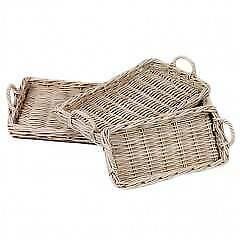 Newhaven Natural Wicker Tray Set