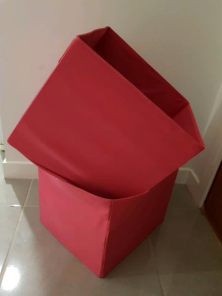 Ikea collapsible cube shelving boxes
