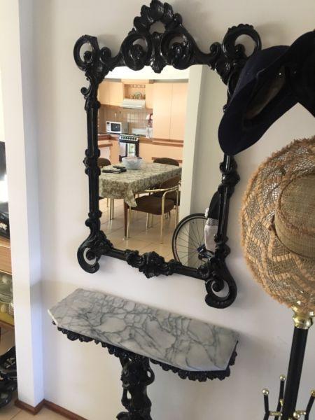 Wanted: Mirror and Marble Console Set