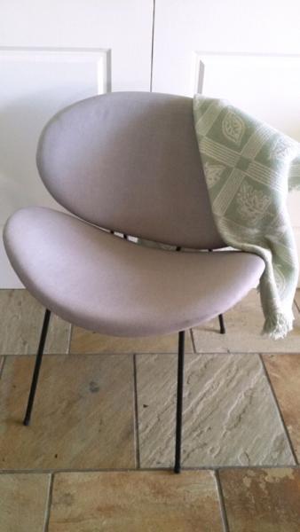 Corner chair bedroom side chair grey colour