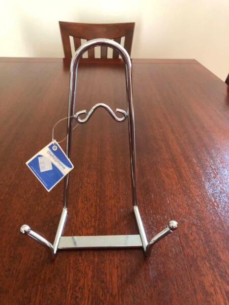 Chrome Stand For Books or Plates Stand