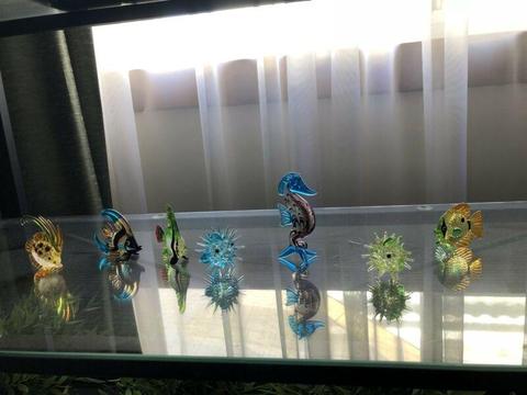 Glass fish ornaments