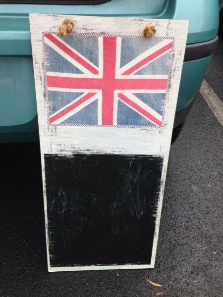 Vintage style British Flag Chalkboard