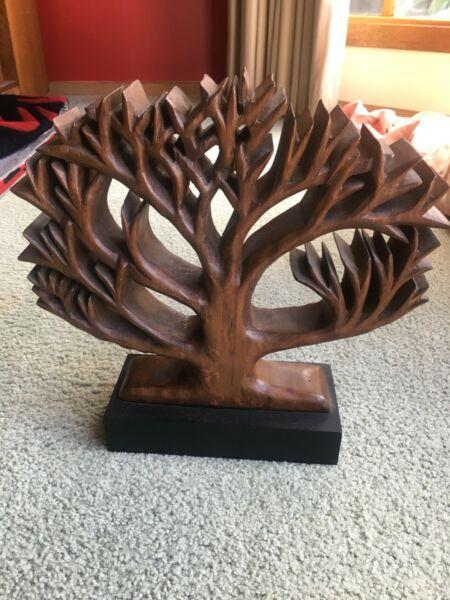 Hand-carved Wooden Tree of Life