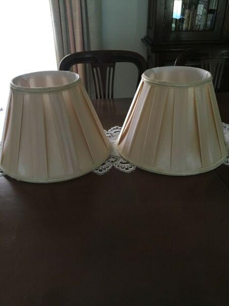 2 Lamp Shades Deep Cream (called Gold in lighting shops )