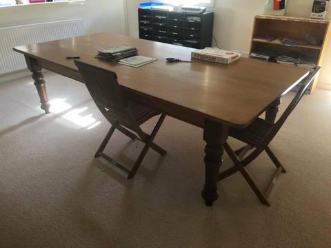 Beautiful Mountain Ash Table (Very Large) with Cherrywood Legs