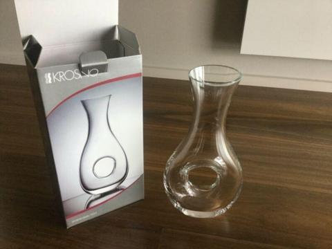 Designer Krosno Glass Carafe 750ml NEW IN BOX!