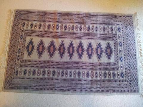 EXQUISITE QUALITY PAKISTANI FINE WOVEN WORSTED WOOL BOKHARA RUG