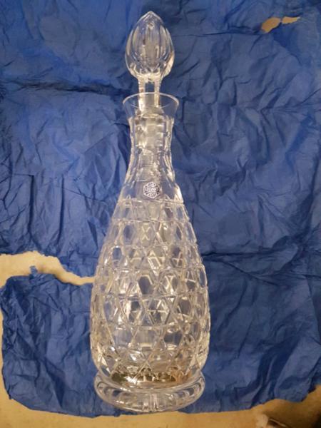 Stuart crystal decanter new in box