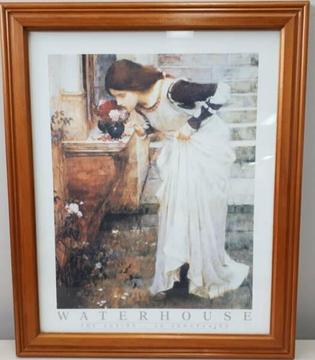 John William Waterhouse Print, Glass Frame - 47cm X 57cm