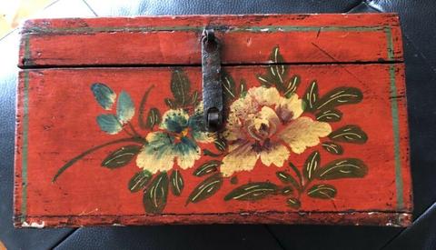 Asian wooden box