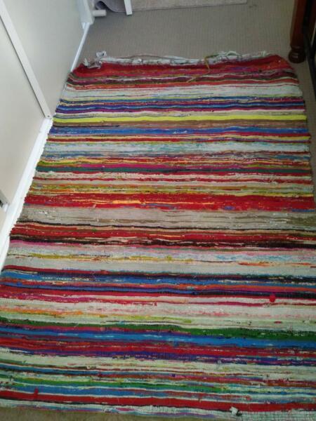 Colourful floor rug