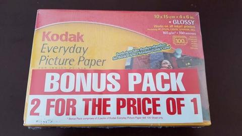 Kodak Everyday Picture Paper Glossy 200 sheets 4x6 inch