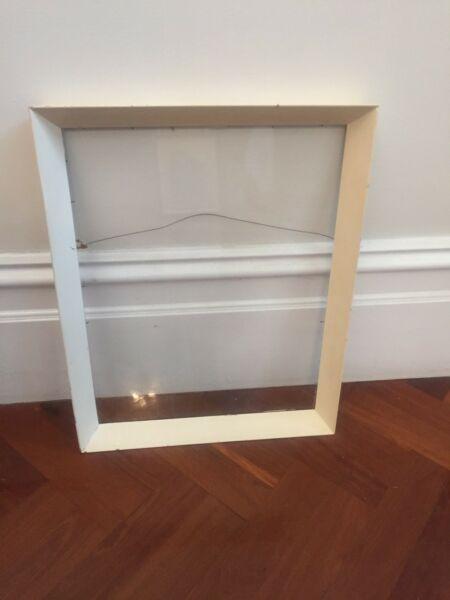 Vintage frame with glass