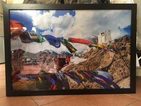 Large Nepal flag photography print
