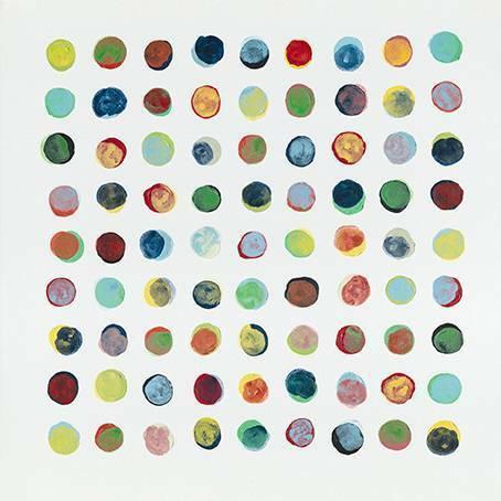 Stretched Canvas Print *Colorful Circles* Painting Wall Art Home