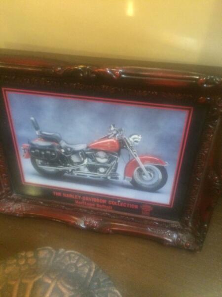 framed photo of Harley-Davidson Collection Heritage Soft Tail
