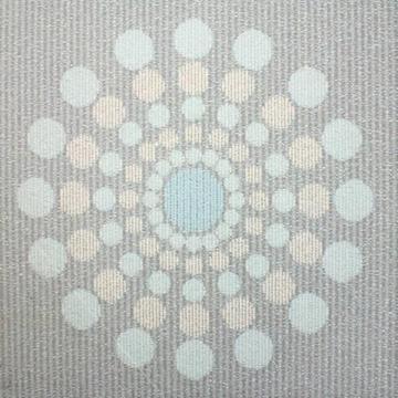 Best Price! Grey/Blue Retro Pop Stylish Circle Meter Carpet Tiles