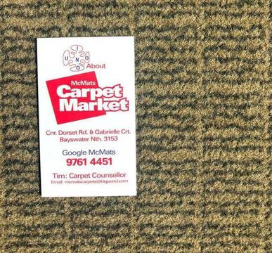 Keep Your Feet Warm! Brownish Greenish Checked Carpet Tiles