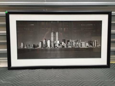 Landscape Twin Towers Photo with Frame