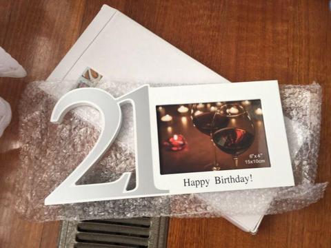 21st birthday picture frame