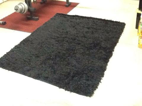 Carpet Rug, Black with sparkle