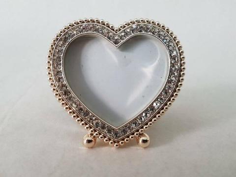 Small silver love heart photo frame