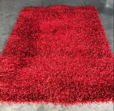 Red Synthetic Rug