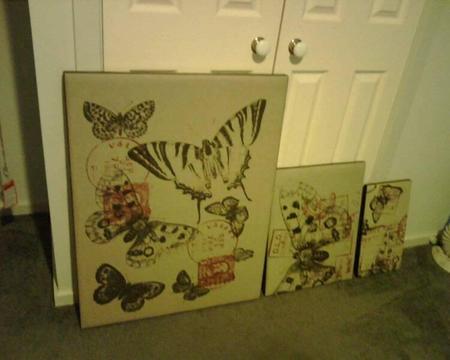 Butterfly-Prints-Set-3x-Brand-New-2x-Sets-Available