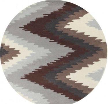 Brand New Circular contemporary Aztec Carpet Rug