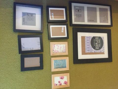 10 brand new assorted picture frames