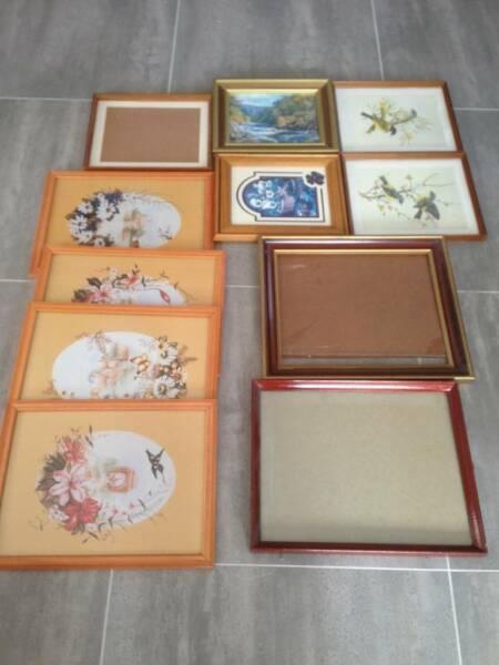 Various Sizes Photo & Picture Frames (20 In Total)