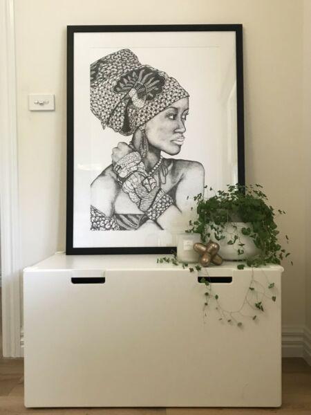 Dots by Donna African Goddess Print