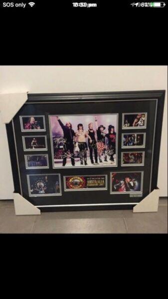 Guns n roses not in this lifetime tour limited edition framed picture