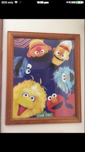 Sesame Street picture frame in excellent condition $20
