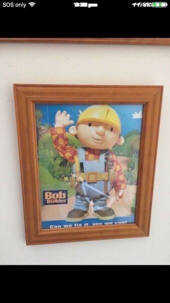 Bob builder picture frame in excellent condition $15