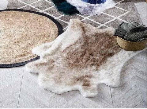Faux Reindeer Hide Rug Floor Rug