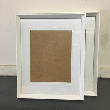 White timber photo frames, suit A3/A4 - $3 ea
