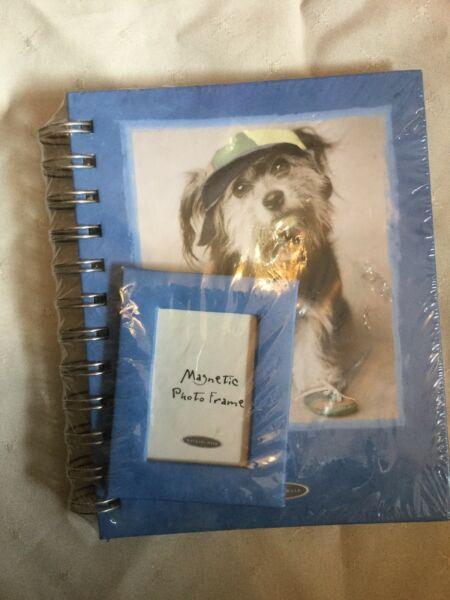 Rachel Hale NEW silky dog photo album & magnetic frame. Nic's