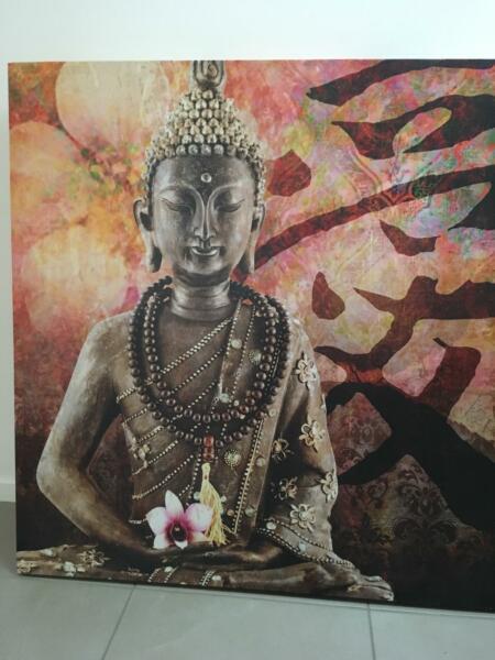 1m x 1m canvas poster - Buddha