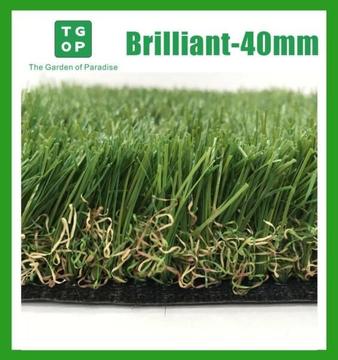 10% OFF FOR ALL TURF! Brilliant-40mm 2m or 4m Width Artificial Sy