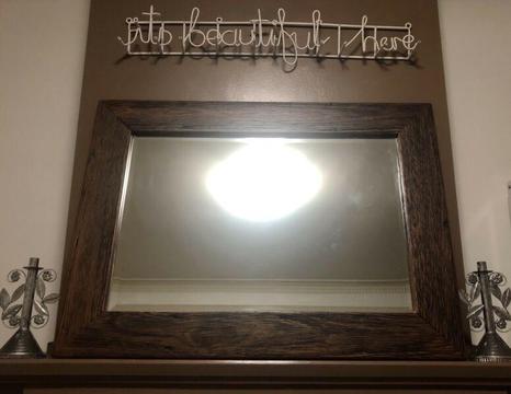 Mirror - recycled timber frame